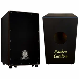 Cajón Flamenco Extrema Percusión modelo Eclipse Personalizado color Negro