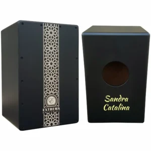 Cajón flamenco Extrema Percusión modelo Mosaico Negro Personalizado