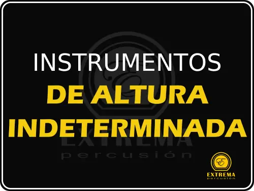 instrumentos de percusión de altura indeterminada