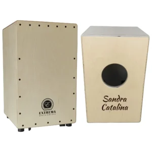 Cajón Flamenco Personalizado modelo Estudio Natural 100% de Extrema Percusión