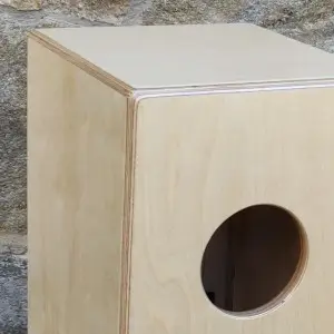 esquinas y agujero regruesado del cajon flamenco Estudio con cuerpo natural