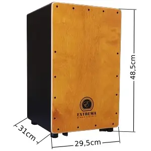 Medidas del cajon de percusión Eclipse Tapa Amarilla