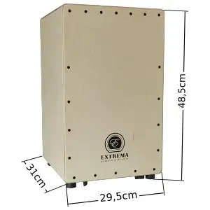 medidas del cajon flamenco estudio natural 100%