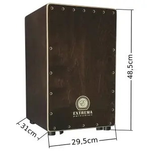 Medidas del cajon flamenco Estudio 100% wengue