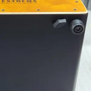 Pata y afinador de caja flamenca eclipse tapa amarilla