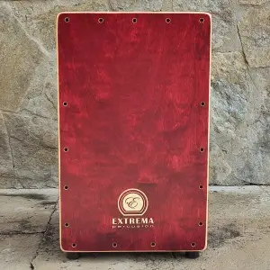 Tapa roja del cajón flamenco eclipse tapa roja de Extrema Percusión
